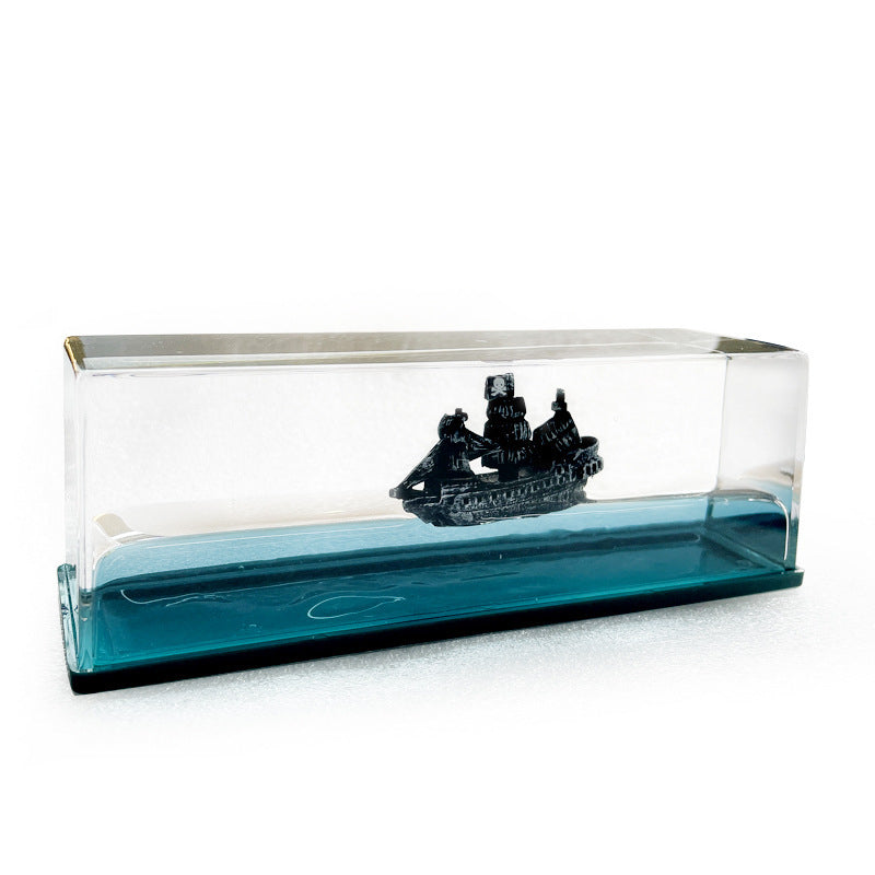 Liquid Wave Pirate Display for Car Dashboard and desk