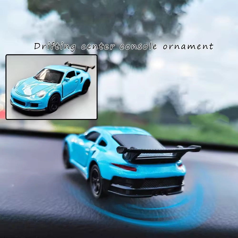Drift Car Toy Decoration 360 ° Dynamic Rotation Physical Model
