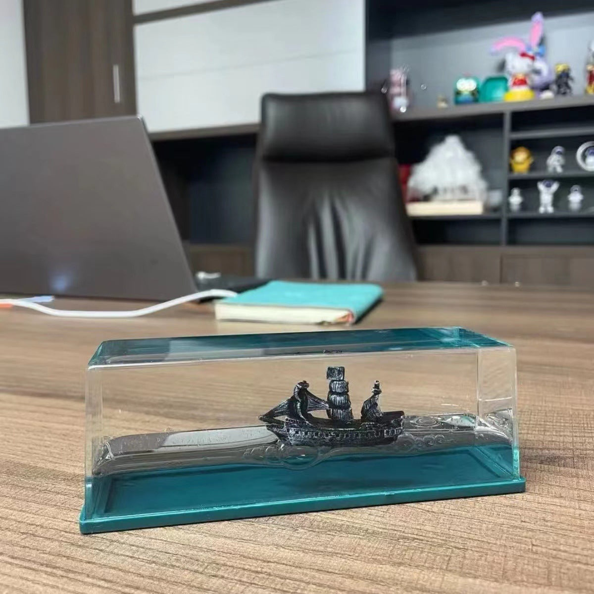 Liquid Wave Pirate Display for Car Dashboard and desk