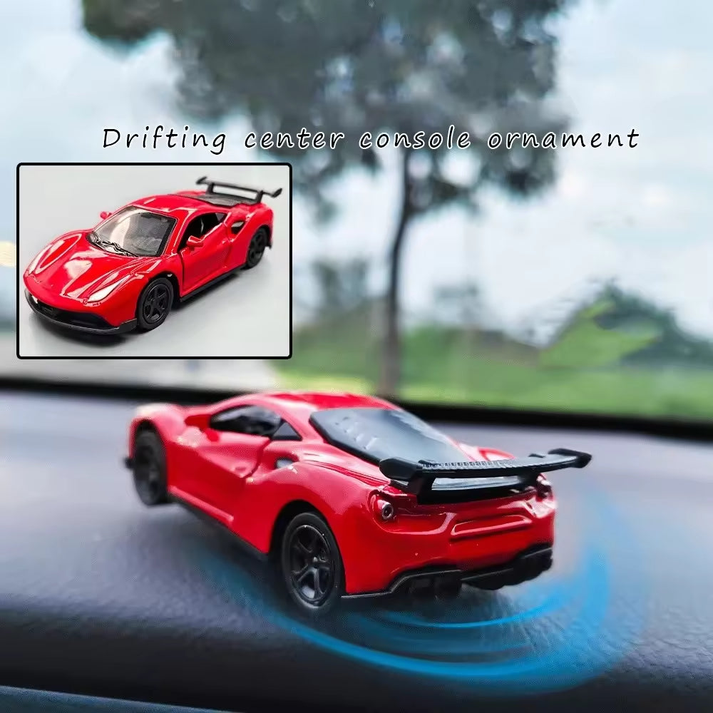 Drift Car Toy Decoration 360 ° Dynamic Rotation Physical Model