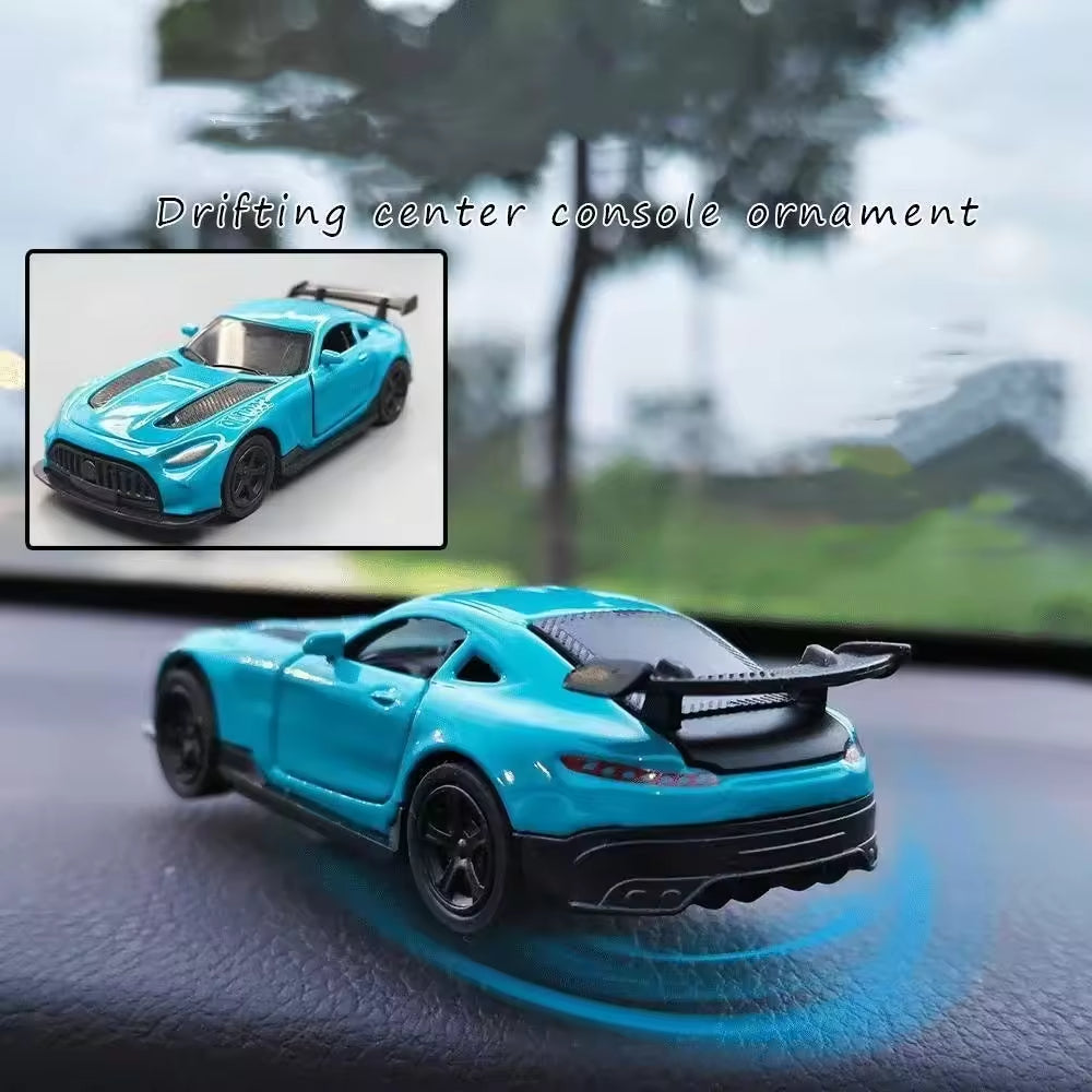 Drift Car Toy Decoration 360 ° Dynamic Rotation Physical Model