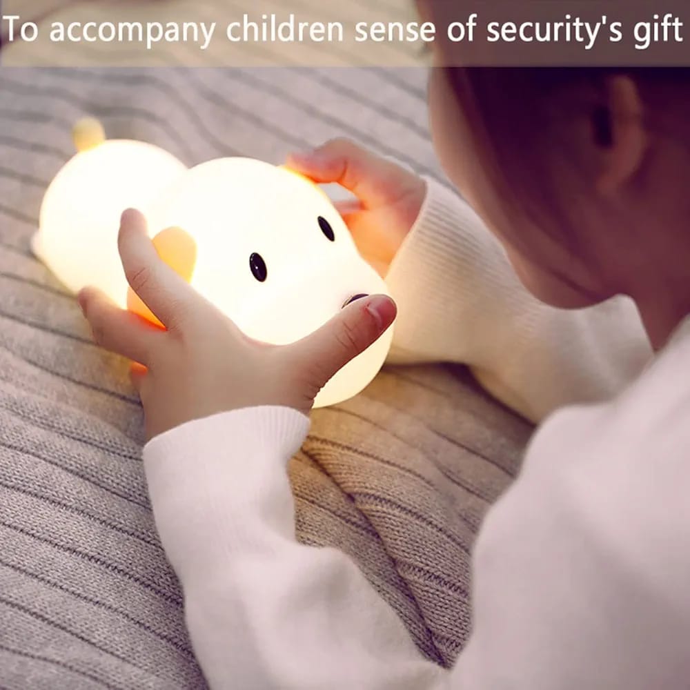 CUTE PUPPY SILICONE LED NIGHT LIGHT
